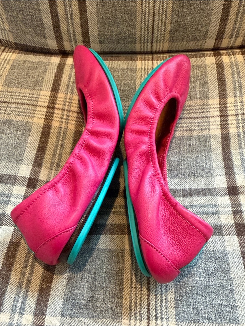 Tieks Fuschia 10 Leather Ballet Flats